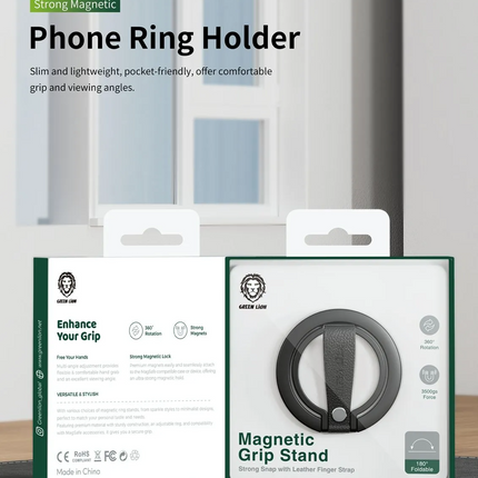 The Green Lion Magnetic Grip Stand is made for those who
want their grip on the phone to be better. This grip stand is magnetic and gets
easily instal