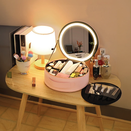 The Green Lion Makeup Organizer Pro embodies elegance and functionality, making it a beauty enthusiast's best friend. This makeup organizer is designe
