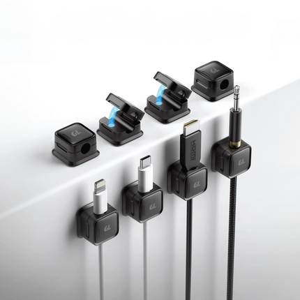 The Green Lion Magnetic Clip Cable Organizer is a compact and efficient solution for dealing with your cables. Crafted from long-lasting ABS material 