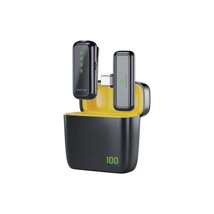 The Green Lion SX5 Microphone is a high-quality microphone that seamlessly records audio on devices with Type-C and Lighting. Constructed from durable