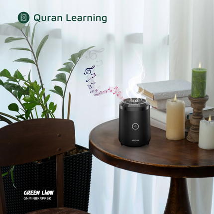 The Green Lion Mini Bakhour Pro with Quran Speaker is the best blend of new technology and traditional use. Made of durable ABS and metal, this compac