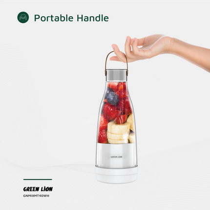 The Green Lion Mixmate 300ML Portable Juicer is designed to be compact and efficient and work as a blender for fresh and healthy drinks on the move. I