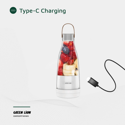 The Green Lion Mixmate 300ML Portable Juicer is designed to be compact and efficient and work as a blender for fresh and healthy drinks on the move. I