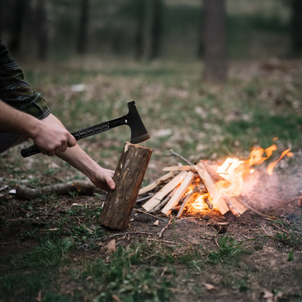Green Lion Multi-Tool Axe is a rugged and powerful outdoor tool designed for survivalists, explorers, and outdoor enthusiasts. Constructed from a heav