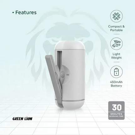 Your portable solution for personal hygiene is the Green Lion Electric Pocket Bidet. With a powerful water flow of 500 ml/min and a substantial 30 min