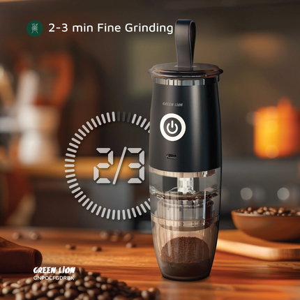 The Green Lion Portable Coffee Grinder is a unique and compact design device that gives you easy and efficient portability during travel and camping c