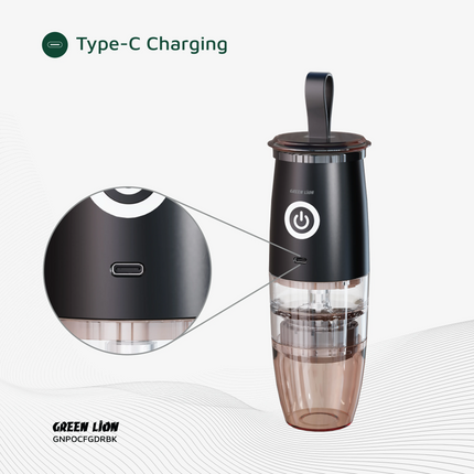 The Green Lion Portable Coffee Grinder is a unique and compact design device that gives you easy and efficient portability during travel and camping c