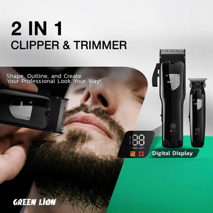 The Green Lion Pro Trim Duo Hair Clipper is an incredibly versatile grooming tool built and engendered for precision, strength, and performance. Equip