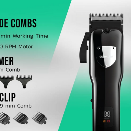 The Green Lion Pro Trim Duo Hair Clipper is an incredibly versatile grooming tool built and engendered for precision, strength, and performance. Equip