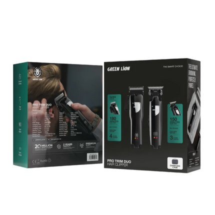 The Green Lion Pro Trim Duo Hair Clipper is an incredibly versatile grooming tool built and engendered for precision, strength, and performance. Equip