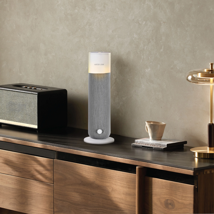 The Green Lion Smart Bloom Aroma Diffuser blends functionality and elegance. Made with PP and fabric, it features a sleek design with a 120mL bottle c