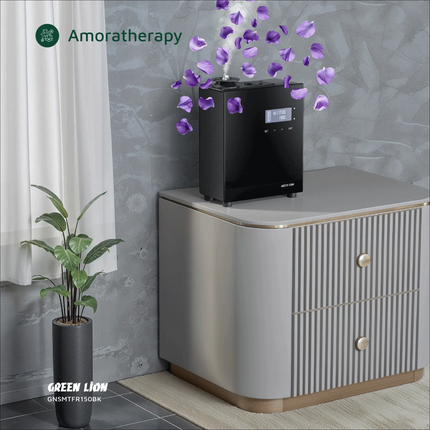 Green Lion Smart Scent Pro Fragrance Diffuser - Black is a professional-grade aromatherapy device suitable for domestic and business purposes. It is c