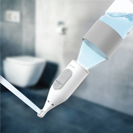 The Green Lion Splash Go Portable Bidet is compact, travel-friendly equipment for personal hygiene on the go. Made with durable ABS and silicone, the 