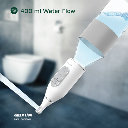 The Green Lion Splash Go Portable Bidet is compact, travel-friendly equipment for personal hygiene on the go. Made with durable ABS and silicone, the 