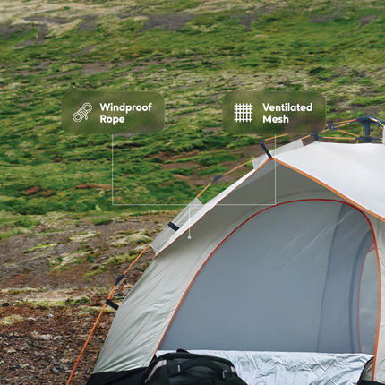 The Green Lion GT-3 Camping Tent is your one-stop solution for comfortable and convenient outdoor adventures. Designed for groups of 3-4 people, it fe