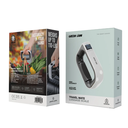 The Green Lion Travel Mate Luggage Scale in white is the ultimate accessory for any traveler looking to get an accurate weight without all the fuss. I