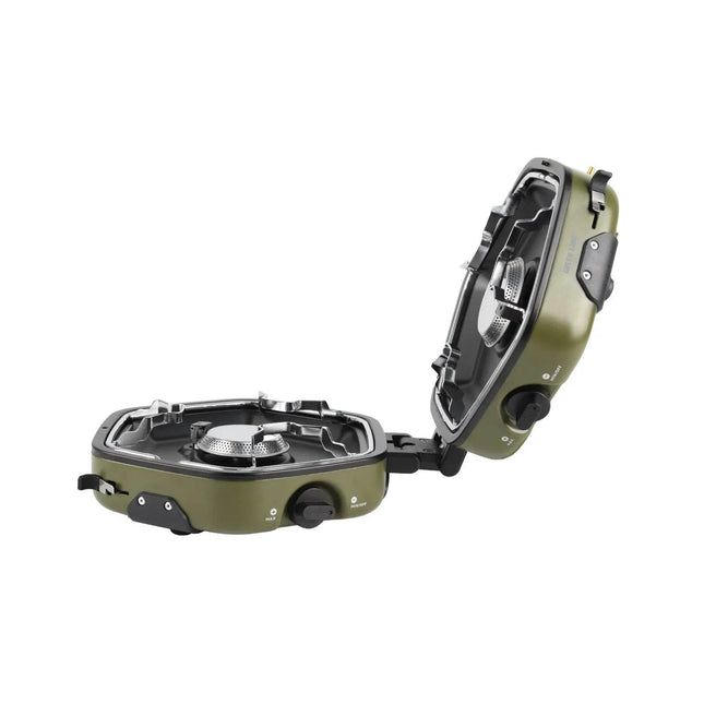 Green Lion Twin Flame Foldable Camping Stove - Clix