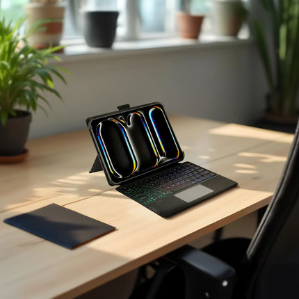 The Green Lion Universal Smart Keyboard Case is great and stylish for 9-11-inch tablets; it perfectly fits iOS, Android, and Windows and connects via 