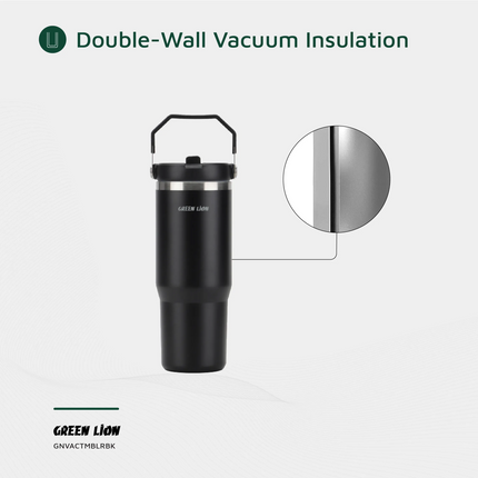 The Green Lion Vacuum Tumbler 900ml is the best, high-quality solution for keeping beverages at the required temperature. This tumbler is made of dura