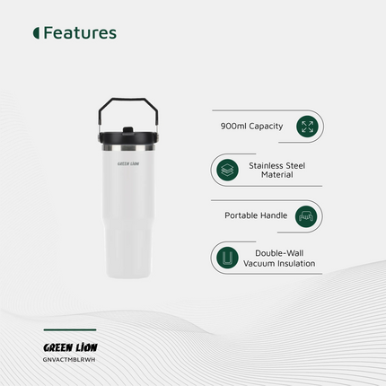 The Green Lion Vacuum Tumbler 900ml is the best, high-quality solution for keeping beverages at the required temperature. This tumbler is made of dura
