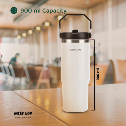 The Green Lion Vacuum Tumbler 900ml is the best, high-quality solution for keeping beverages at the required temperature. This tumbler is made of dura