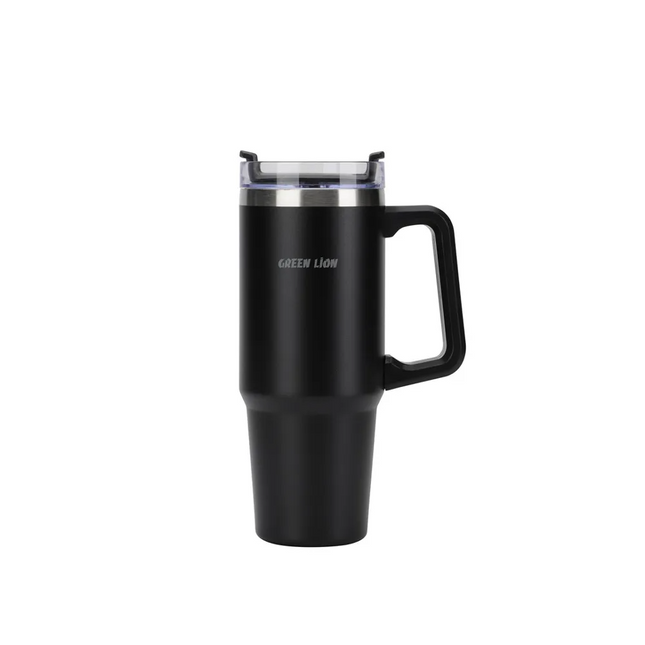 Keep your favorite beverages at the perfect temperature with the Green Lion Vacuum Travel Mug. You have 900ml (30oz) capacity for this stainless steel
