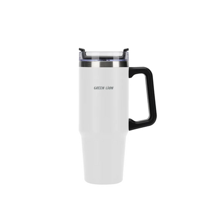 Keep your favorite beverages at the perfect temperature with the Green Lion Vacuum Travel Mug. You have 900ml (30oz) capacity for this stainless steel