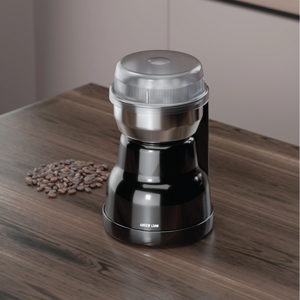 Green Lion Vintage Electric Grinder is a compact and portable kitchen essential for effective and multi-functional grinding. It is durable and made of