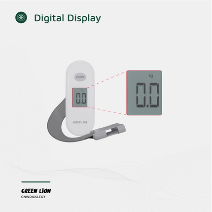 With the Green Lion Weight Mate digital luggage scale, you can quickly weigh luggage without any phobia about actual sizes. It weighs only 100 g for s