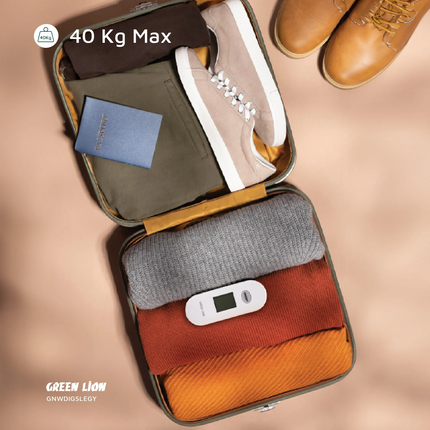 With the Green Lion Weight Mate digital luggage scale, you can quickly weigh luggage without any phobia about actual sizes. It weighs only 100 g for s
