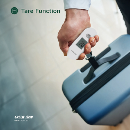 With the Green Lion Weight Mate digital luggage scale, you can quickly weigh luggage without any phobia about actual sizes. It weighs only 100 g for s