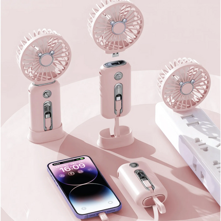 Green Lion Wind Mate Portable Power Bank &amp; Fan helps you stay cool and your devices powered up. This innovative device combines a powerful 10000mA