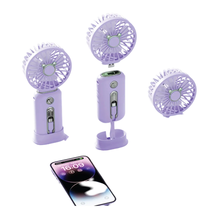 Green Lion Wind Mate Portable Power Bank &amp; Fan helps you stay cool and your devices powered up. This innovative device combines a powerful 10000mA