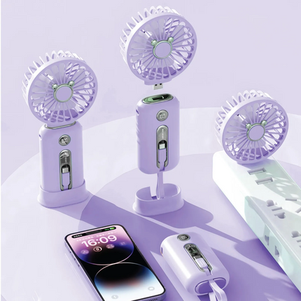 Green Lion Wind Mate Portable Power Bank &amp; Fan helps you stay cool and your devices powered up. This innovative device combines a powerful 10000mA