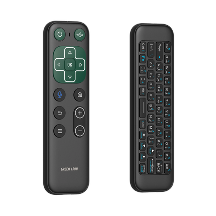 The Green Lion Wireless Remote with Keyboard and Mouse features 58 keys for perfect control and dual-mode connection (2.4G + Bluetooth V5.2). With 800