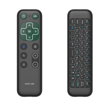 The Green Lion Wireless Remote with Keyboard and Mouse features 58 keys for perfect control and dual-mode connection (2.4G + Bluetooth V5.2). With 800