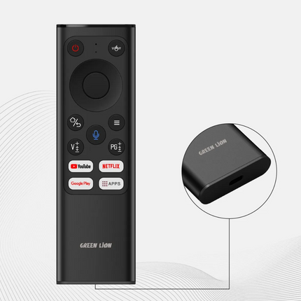 The Green Lion Wireless Remote Pro with Keyboard and Mouse combines functionality and convenience in one sleek device. Constructed using a durable alu