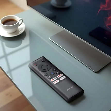 The Green Lion Wireless Remote Pro with Keyboard and Mouse combines functionality and convenience in one sleek device. Constructed using a durable alu