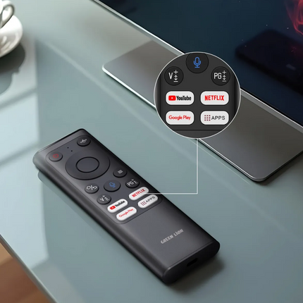 The Green Lion Wireless Remote Pro with Keyboard and Mouse combines functionality and convenience in one sleek device. Constructed using a durable alu