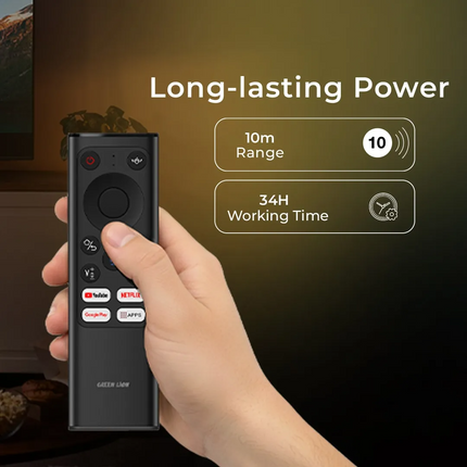 The Green Lion Wireless Remote Pro with Keyboard and Mouse combines functionality and convenience in one sleek device. Constructed using a durable alu