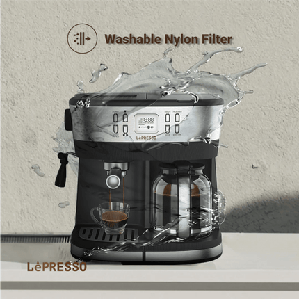 LePresso Dual Brew Drip Coffee & Espresso Machine - Clix