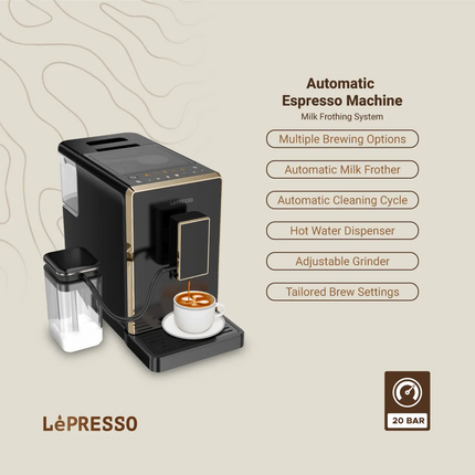 The Automatic Espresso Machine comes with advanced and multifunctional
  Features
  that will give you café-quality drinks within the comforts of your