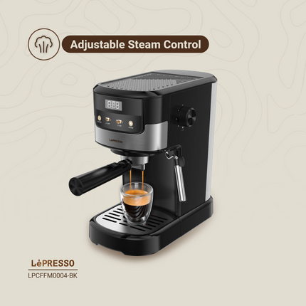The Lepresso Suprema Espresso Machine is for coffee lovers who demand the level of quality at home that a barista would deliver. The 1100 watts of pow