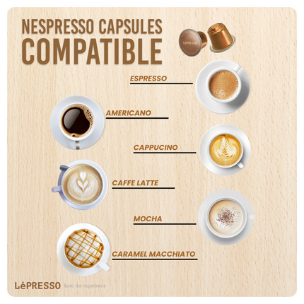 The Lepresso Suprema Espresso Machine is for coffee lovers who demand the level of quality at home that a barista would deliver. The 1100 watts of pow