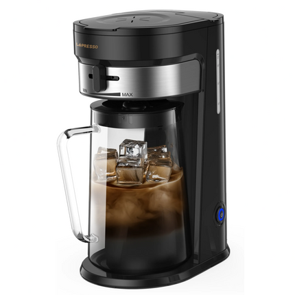 LePresso Cold Brew Machine Ice Coffee & Tea - The LePresso Cold Brew Machine offers both hot and chilled beverages with ease