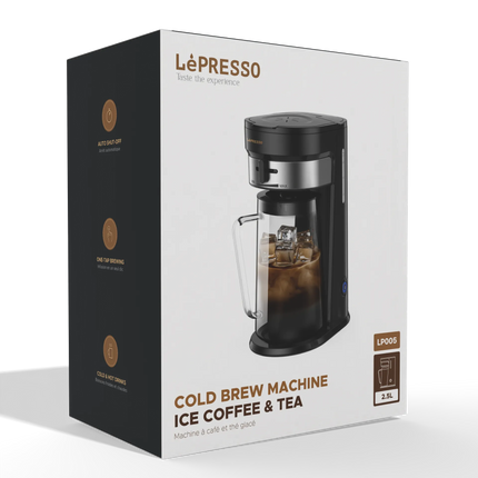 LePresso Cold Brew Machine Ice Coffee & Tea - The LePresso Cold Brew Machine offers both hot and chilled beverages with ease