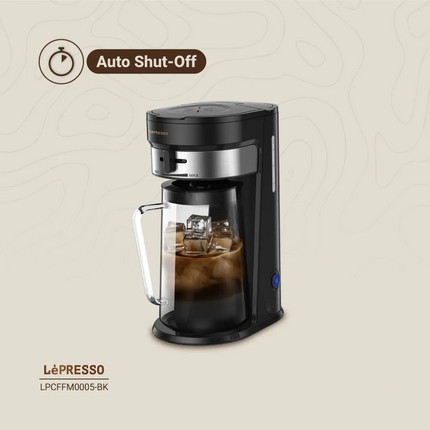 LePresso Cold Brew Machine Ice Coffee & Tea - The LePresso Cold Brew Machine offers both hot and chilled beverages with ease