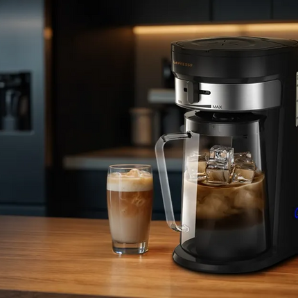 LePresso Cold Brew Machine Ice Coffee & Tea - The LePresso Cold Brew Machine offers both hot and chilled beverages with ease