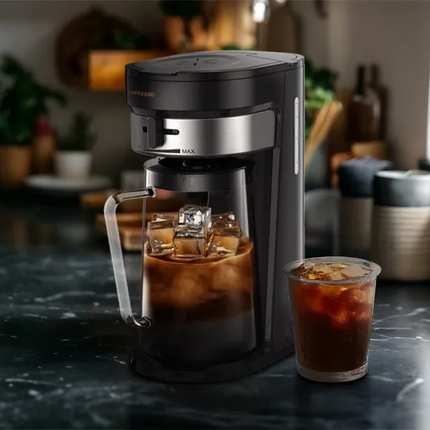 LePresso Cold Brew Machine Ice Coffee & Tea - The LePresso Cold Brew Machine offers both hot and chilled beverages with ease