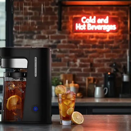 LePresso Cold Brew Machine Ice Coffee & Tea - The LePresso Cold Brew Machine offers both hot and chilled beverages with ease